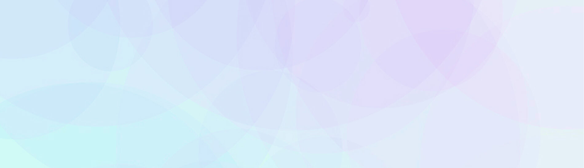 Overlapping circular shapes in blue, purple, and pink